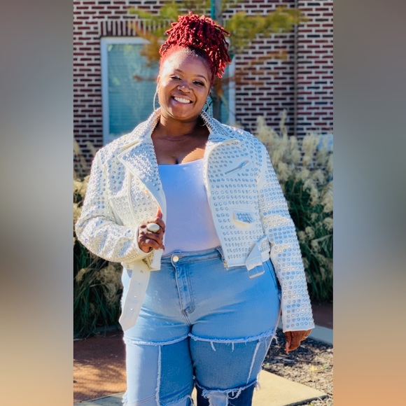 Azalea Wang PLUS SIZE Studded Leather Jacket - Picture 3 of 5